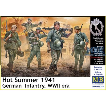 Hot Summer 1941. German Infantry, WW II Era