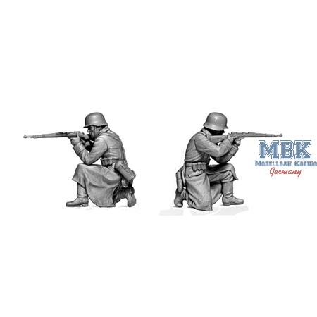 German Infantry. Bastogne, 1944, WWII era