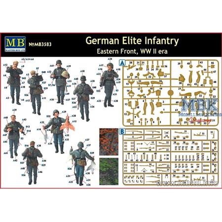 German Elite Infantry, Eastern Front, WW II era