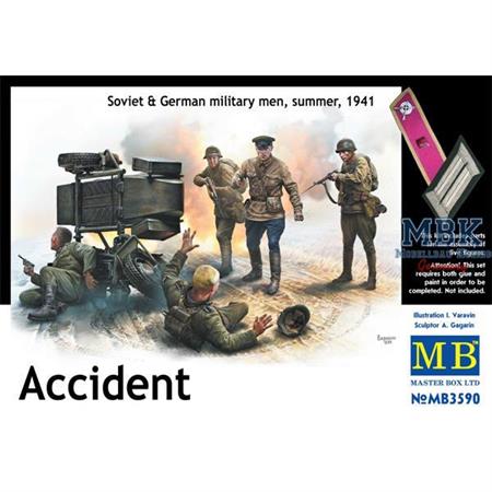 Accident. Soviet & German Infantry, summer 1941