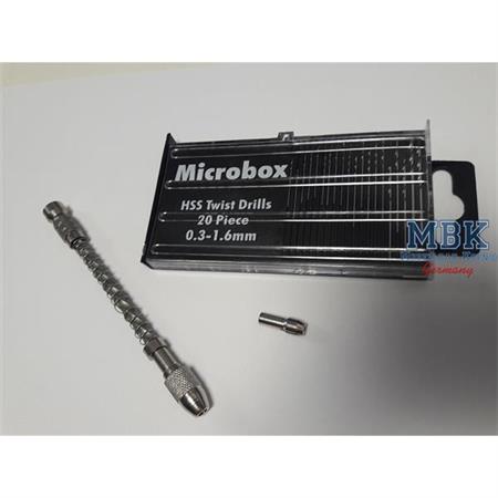MBK Micro Handbohrer und 20 Micro Bohrern
