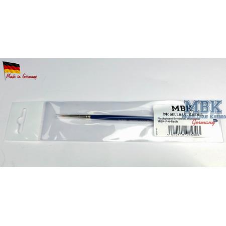 MBK Synthetikpinsel flach, Rundstiel 0