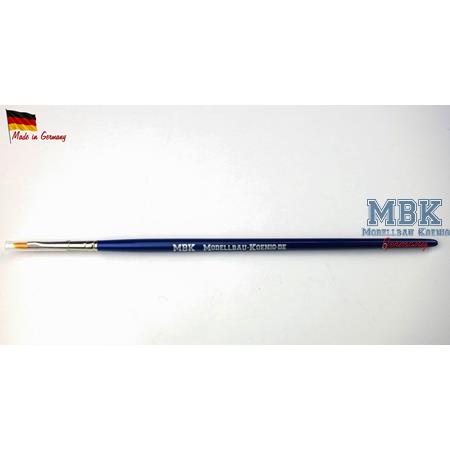 MBK Synthetikpinsel flach, Rundstiel 0