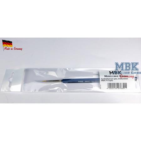 MBK Synthetikpinsel spitz, Dreikantstiel 0