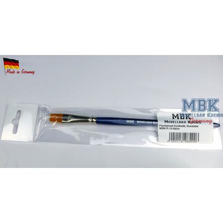 MBK Synthetikpinsel flach, Rundstiel 12