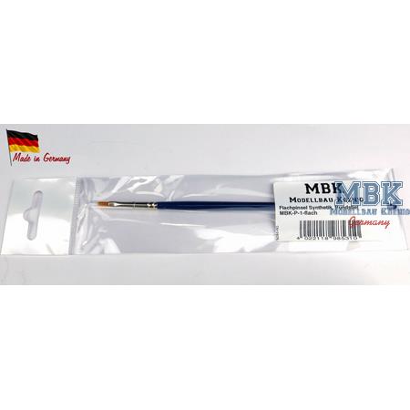 MBK Synthetikpinsel flach, Rundstiel 1