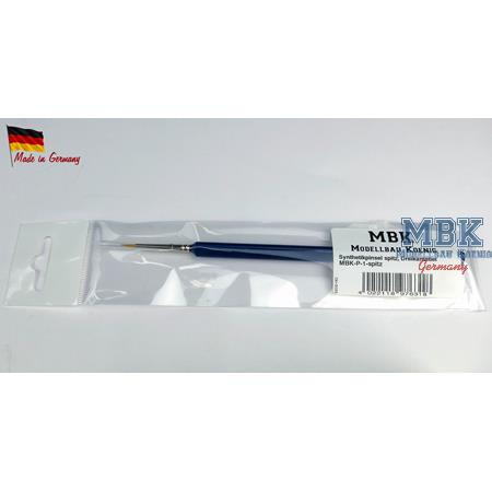 MBK Synthetikpinsel spitz, Dreikantstiel 1