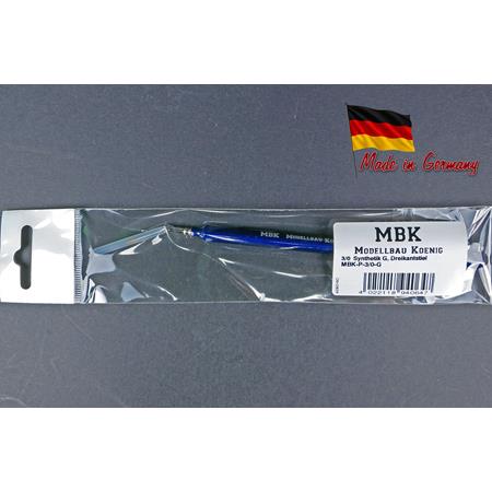 MBK Aqua.-Synthetikpinsel gebogen, 3-Eckstiel 3/0