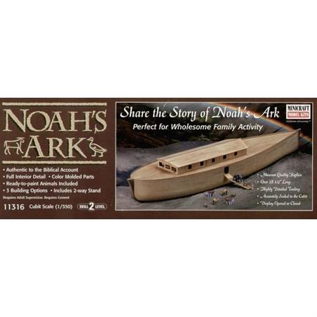 Noah's Ark with Noah figure and animals
