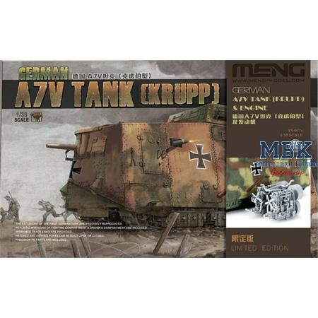German A7V Tank (Krupp) & Engine - special edition