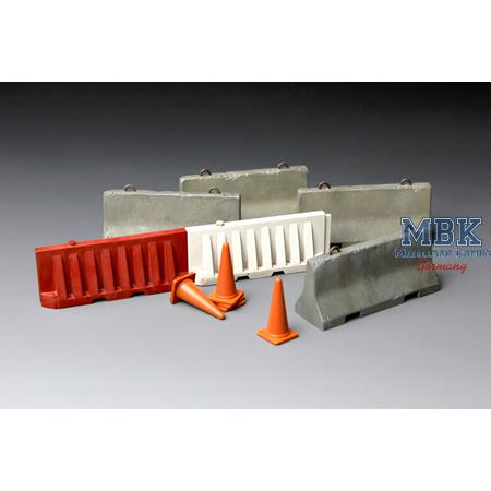 Concrete & Plastic Barrier Set