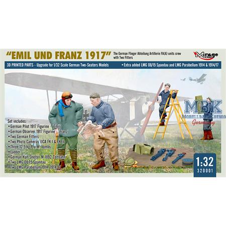 WWI German FA(A) Units Crew 'Emil und Franz 1917'