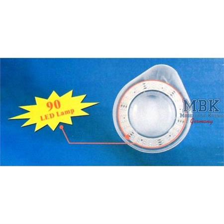 Tageslicht Bastellampe mit Lupe, LED