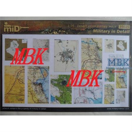 Desert Storm Military Maps