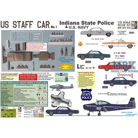 US Staff Car No. I U.S.Navy & Indiana State Police