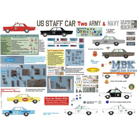 US Staff Car Two Army & Navy