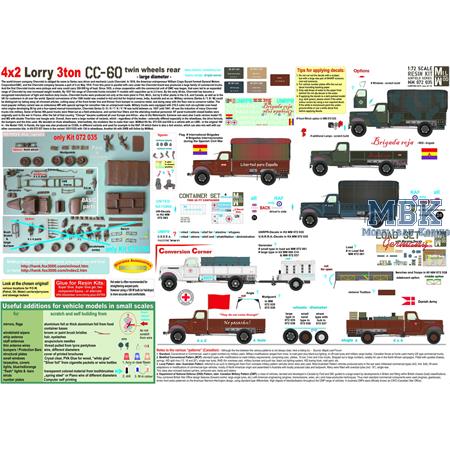 3 ton Lorry 4x2 CC 60L