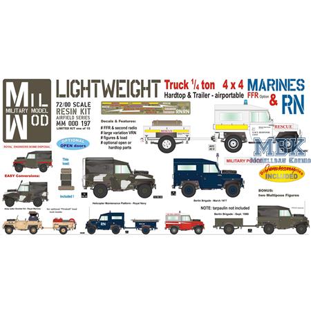 Landrover Lightweight Truck 1/4 ton Marines & RN
