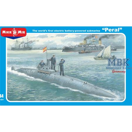 First electric battery-powered submarine "Peral"