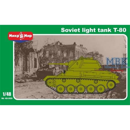 Soviet light tank T-80