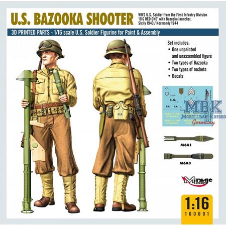 WW2 US Bazooka Shooter "Big Red One"  (1:16)