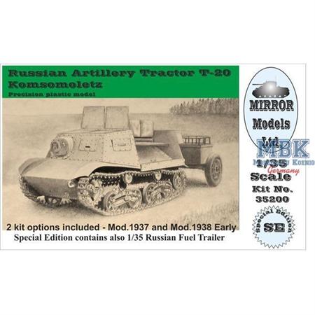 Russ. Art. Tractor T-20 Komsomoletz early+ Trailer