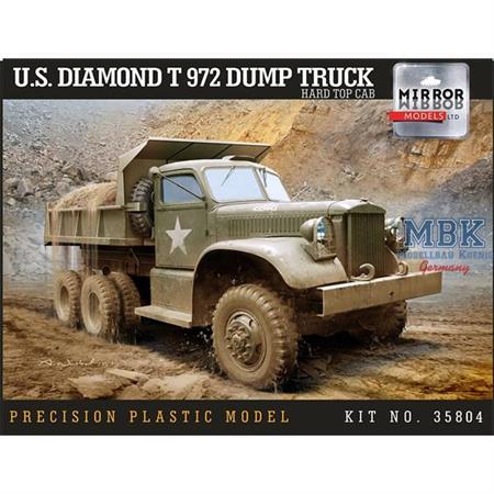 US diamond T972 Dump Truck, hard top cab