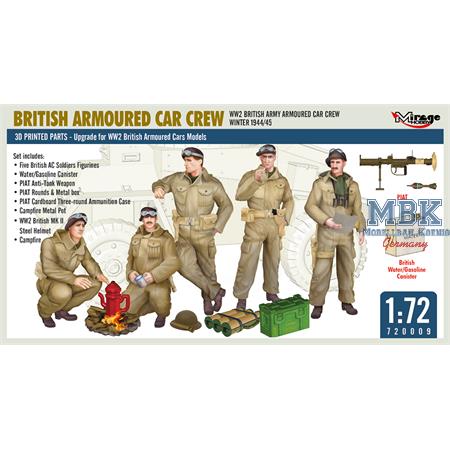 WW2 British Army Armoured Car Crew, Winter 1944/45