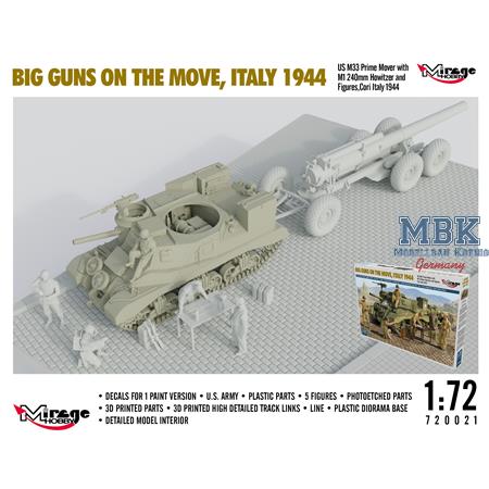 Big Guns on the move, Italy 1944