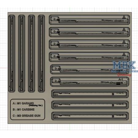 Weapon Sling Set.3 for 1/35 WW2 U.S ARMY