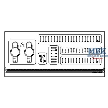 1/35 M3/M16 Light Guard&Door Handle&Strap Holder