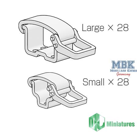 1/35 WW2 German Type 1,2 Clamps set late (easy)