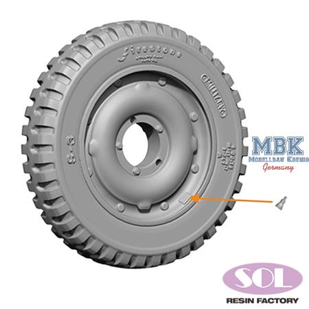 1/4 ton Utility Truck Combat Wheel + chain (Takom)