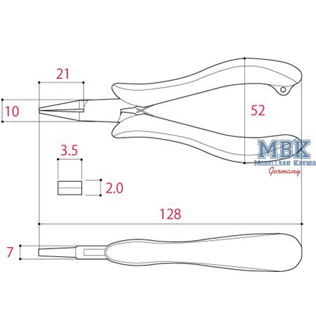 Flat Lead Pliers 130mm TM07 (Seitenschneider)