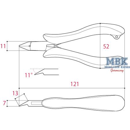 Thin Nose Nipper 120mm TM15 (Seitenschneider)