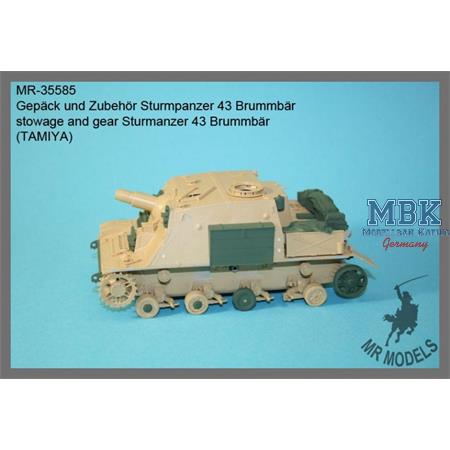 Sturmpanzer 43 " Brummbär " Gepäck + Zubhör
