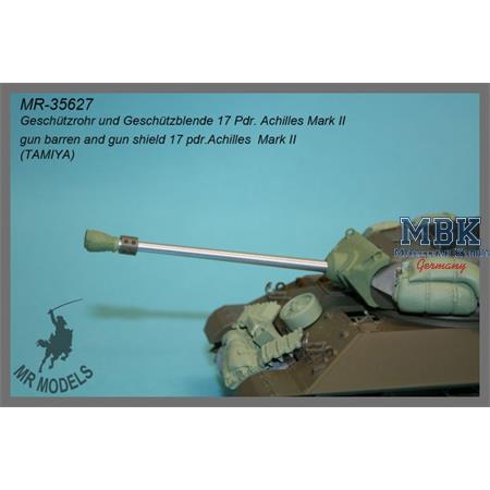 Geschützrohr und Blende 17pdr Achilles Mark II