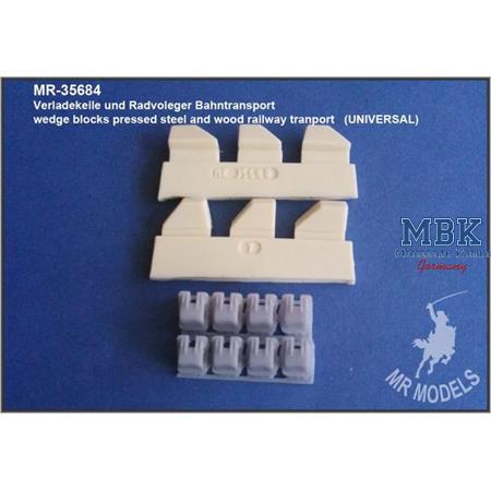 Verladekeile +Radvorleger Bahntransport (Univers.)