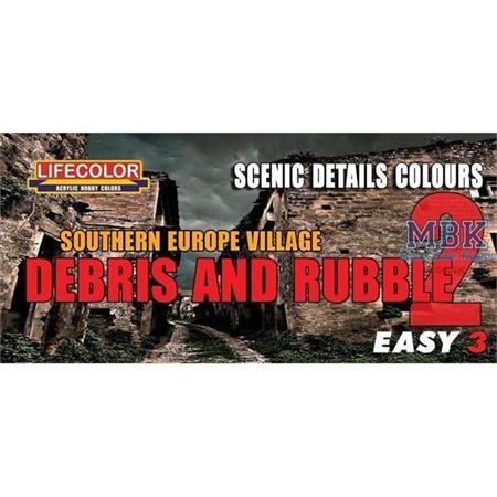 Debris rubble "south Europe" Farb Set