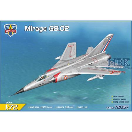 Mirage G8.02 experimental fighter