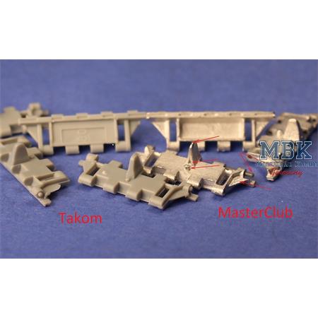 Workable Metal Tracks for Chieftain, worn pads