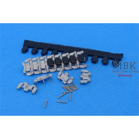 Workable Metal Tracks for M113, new rubber pads