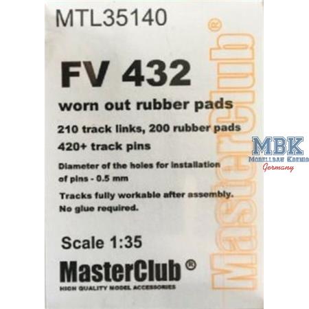 Workable Metal Tracks f. FV432 w/worn rubber pads