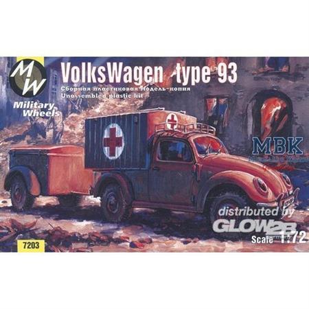 VW Typ 93 Kastenaufbau mit Anhänger