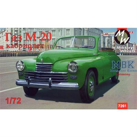 GAZ-M20 "Pobeda" cabriolet, Soviet car