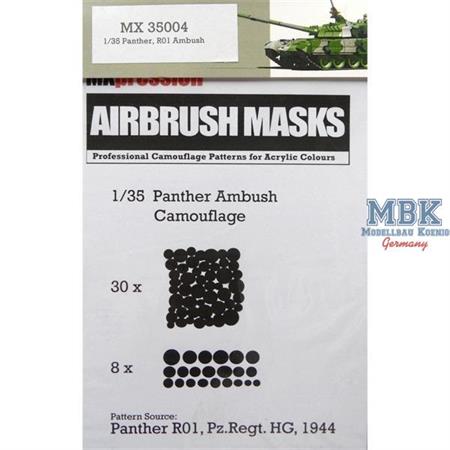 Panther Disc Camouflage Airbrush Mask
