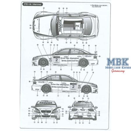 BMW 320 E90i WTCC Brands Hatch 2008 Winner