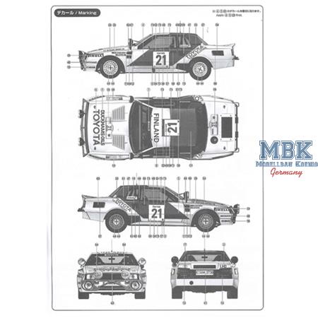 Toyota Celica TA64 1985 Safari Rally Winner