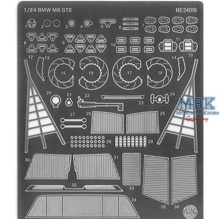 Detail up parts for BMW M8 GTE Daytona Winner
