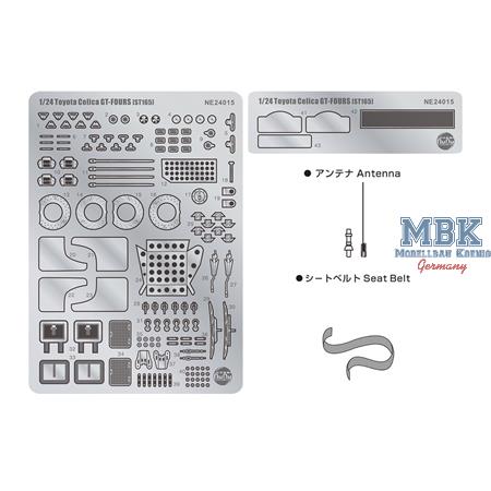 Detail up parts for Toyota Celica Gt ST165 Rally